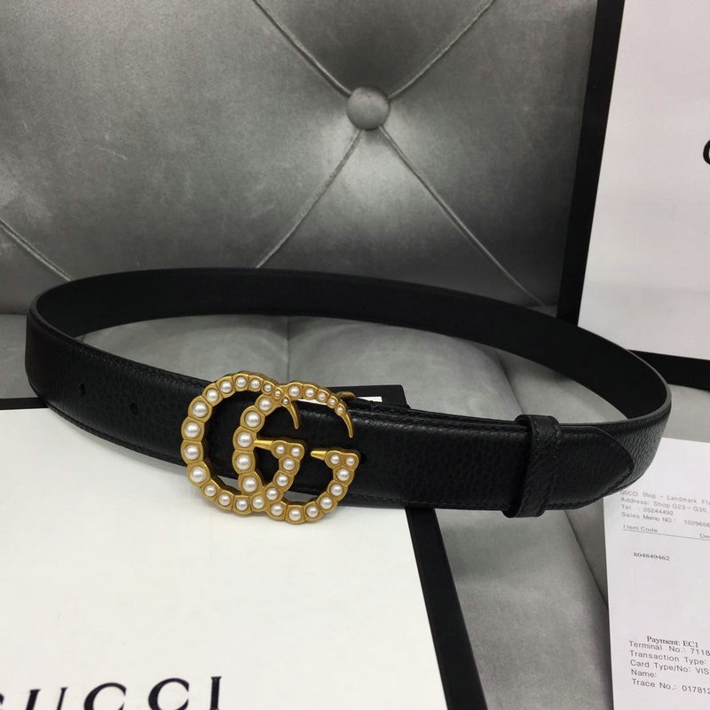 グッチ GUCCI 2019年最新入荷 ベルト レザー カーフスキン 幅3cm