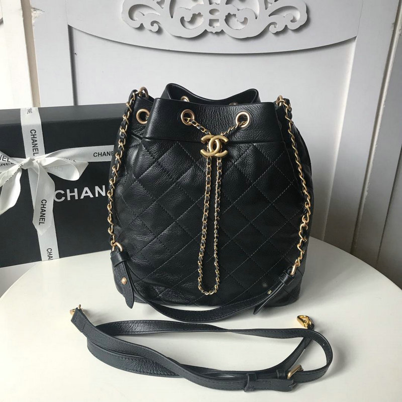 商品名称：シャネル CHANEL CC-CH0537KD 2019年最新入荷 バケットバッグ ハンドバッグ ショルダーバッグ カーフスキン 黒