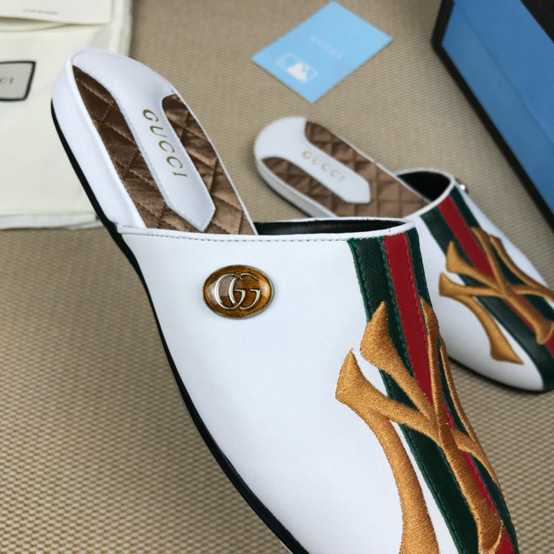 グッチ GUCCI 26-GGJ19046N 2019年最新入荷 スリッパ レザー ミュール サンダル サマーサンダル レディース 靴