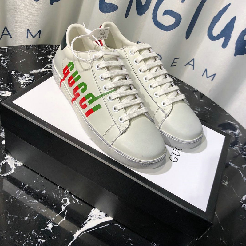 グッチ GUCCI 26-GGJ19052 2019年最新入荷 スニーカー レディース カジュアルシューズ ウィメンズ スポーツシューズ 白 レザー 通勤 通学