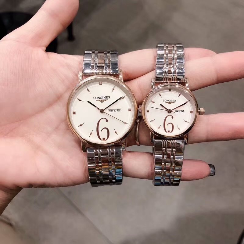 ロンジン LONGINES ZX-LGT19009 2019年最新入荷 カップルウォッチ メンズ レディース 腕時計 ステンレスベルト クォーツ時計 カレンダー付き