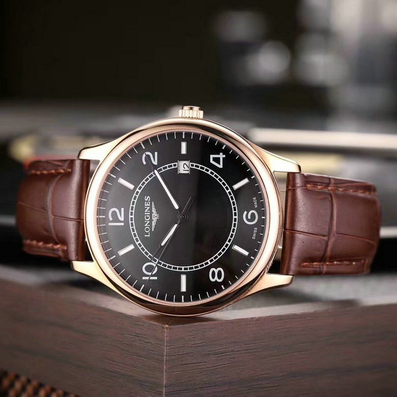 ロンジン LONGINES ZX-LGT19006 2019年最新入荷 ウォッチ 腕時計 本革ベルト メンズ 時計 男性用 カレンダー付き