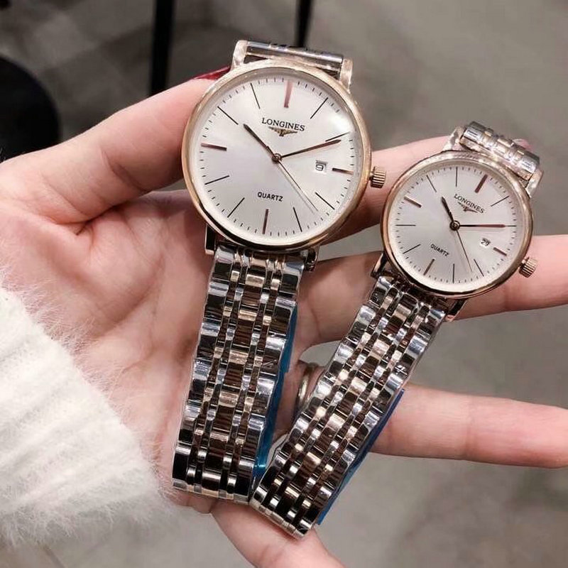 ロンジン LONGINES 2019年最新入荷 エレガント コレクション ウォッチ カップル 腕時計 ステンレスベルト クォーツ メンズ レディース 時計