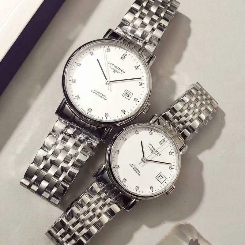 ロンジン LONGINES ZX-LGT19019 2019年最新入荷 エレガント コレクション ウォッチ オートマチック 腕時計 ステンレスベルト カップル 機械式時計 メンズ レディース