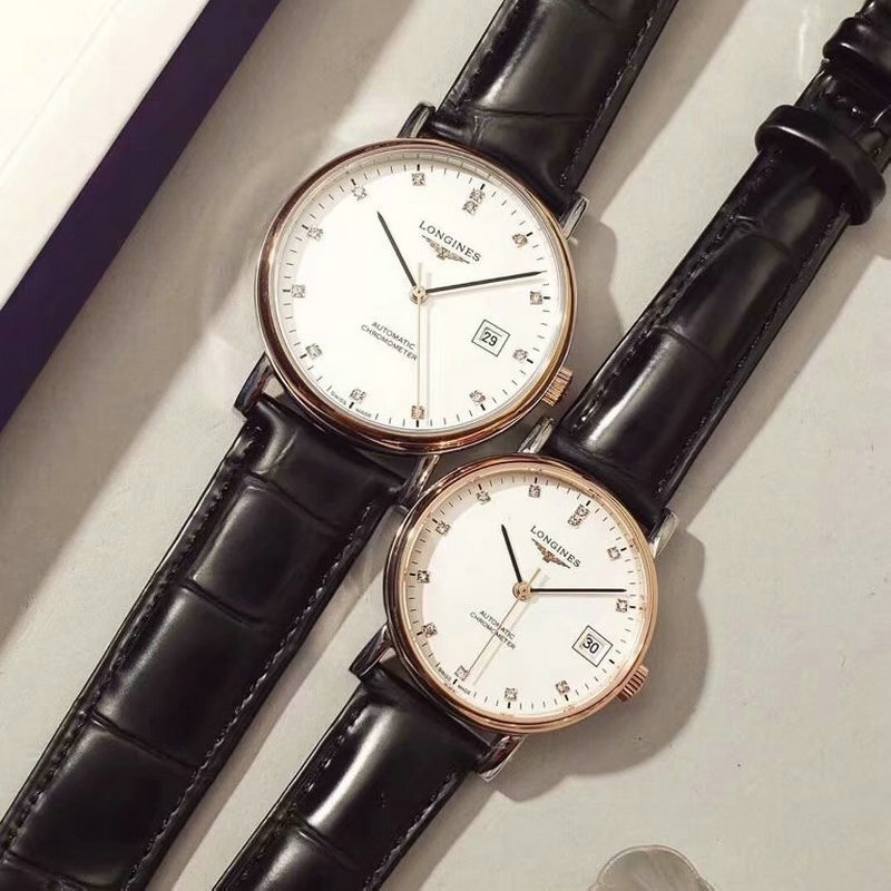 ロンジン LONGINES ZX-LGT19020 2019年最新入荷 エレガント コレクション ウォッチ オートマチック 腕時計 本革ルト カップル 機械式時計 メンズ レディース