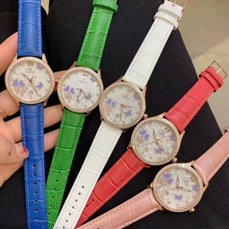 オメガ OMEGA ZX-OMT19026 2019年最新入荷 De Viller CO‑AXIAL Watch デ ヴィル コーアクシャル ウォッチ バタフラ﻿イ 腕時計 レディース 時計