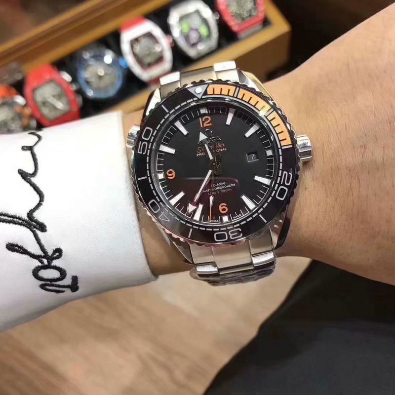 オメガ OMEGA ZX-OMT19038 2019年最新入荷 Seamaster CO‑AXIAL ウォッチ シーマスター コーアクシャル 腕時計 メンズ 機械式 時計 カレンダー付き