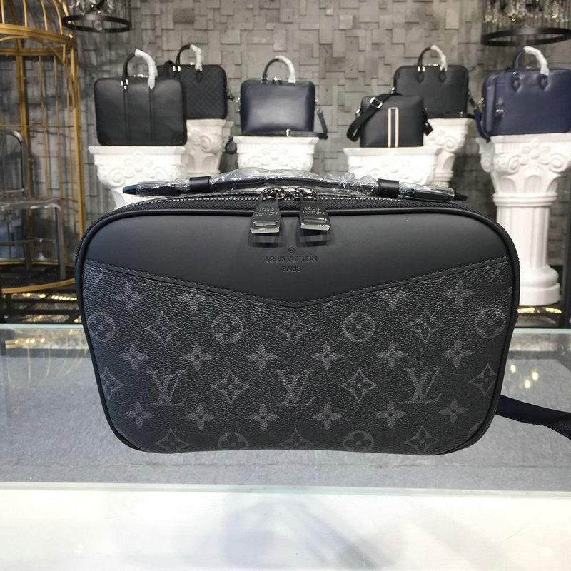 商品名称：ルイヴィトン LOUISVUITTON 057-M42906 2019年最新入荷 バムバッグ モノグラムエクリプス ボディバッグ ラッピング クラッチ メンズ