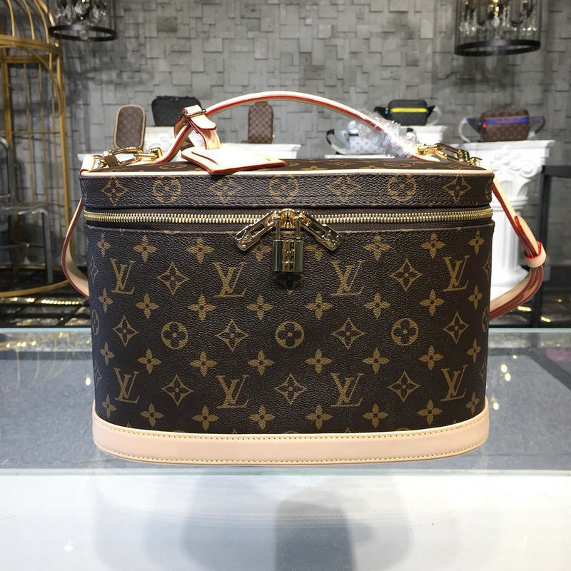 ルイヴィトン 057-M47280 LOUISVUITTON 2019年最新入荷 ニース ハンドバッグ バニティ 化粧箱 モノグラムキャンパス