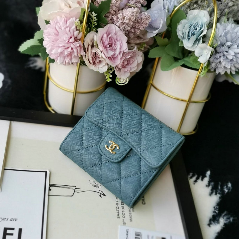 シャネル CHANEL CH50086QZL 2019年最新入荷 三つ折短財布 ショートウォレット 小銭入れ カードケース ラムスキン