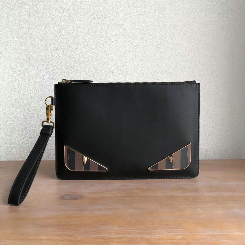 フェンディ FENDI GH-FDB19002 2019年最新入荷 アイモチーフ 手持ちかばん クラッチバッグ ストラップ付き メンズバッグ