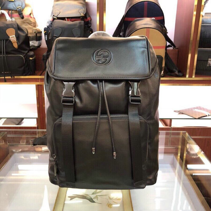グッチ GH-GG3326 GUCCI 2019年最新入荷 バックパック メンズ リュック シグネチャー レザー リュックサック 大容量 通勤 通学