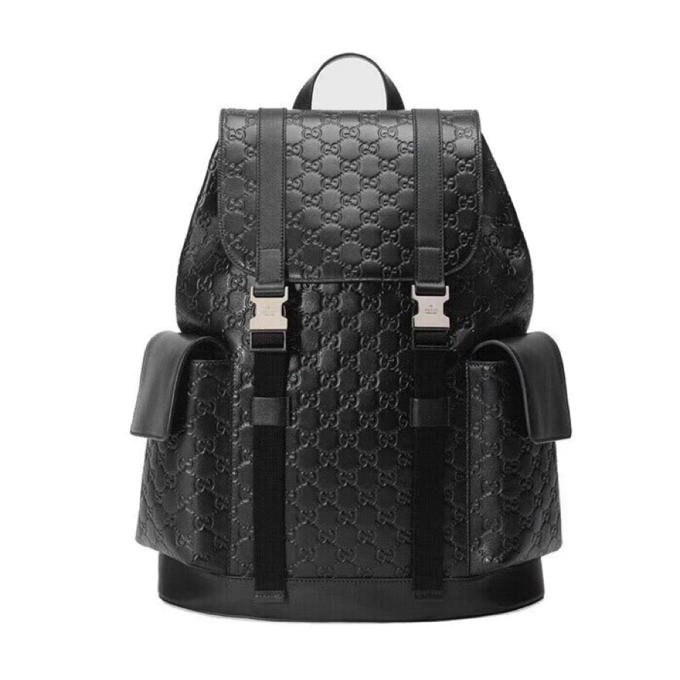 グッチ GUCCI 2019年最新入荷 バックパック メンズ リュック シグネチャー レザー リュックサック 大容量 通勤 通学