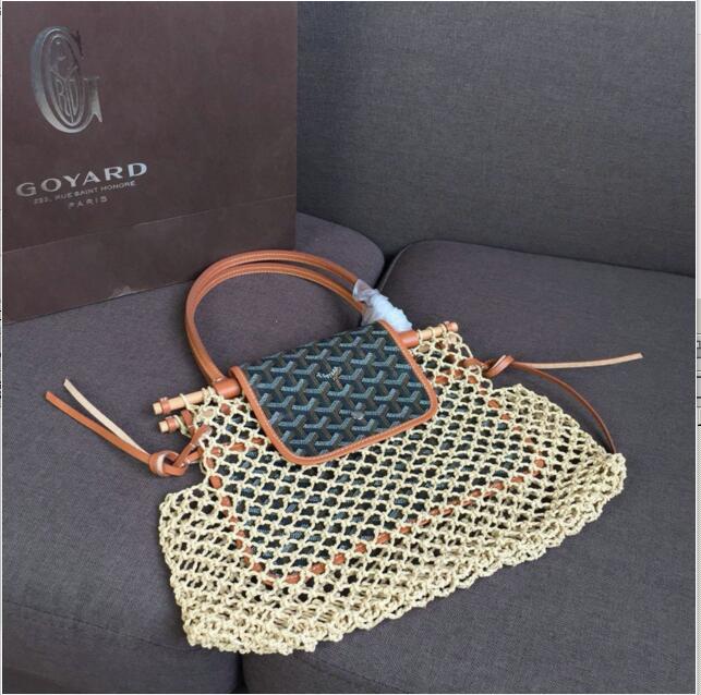 ゴヤール GOYARD GH-GYB19007 2019年最新入荷 Aligre アリーグル ハンドバッグ トートバッグ ラフィアメッシュ レディースかばん