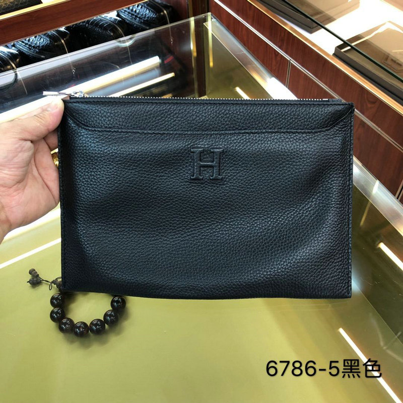 エルメス HERMES GH-HE36786 2019年最新入荷 手持ちかばん クラッチバッグ メンズバッグ かばん カーフスキン 黒