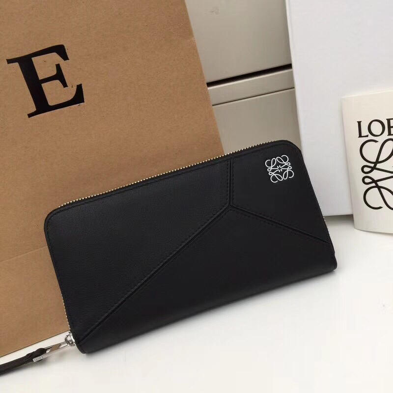 ロエベ LOEWE GH-LES19001QK 2019年最新入荷 パズル ラウンドジップウォレット ファスナー長財布 カーフスキン