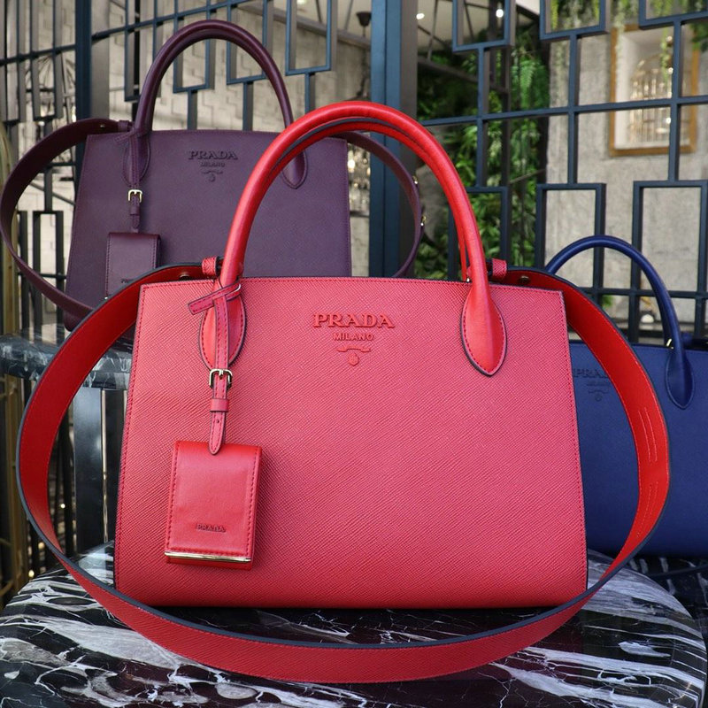 プラダ PRADA GH-PD1BA155 2019年最新入荷 トップハンドバッグ トートバッグ 2way ショルダーバッグ カーフスキン レディースかばん