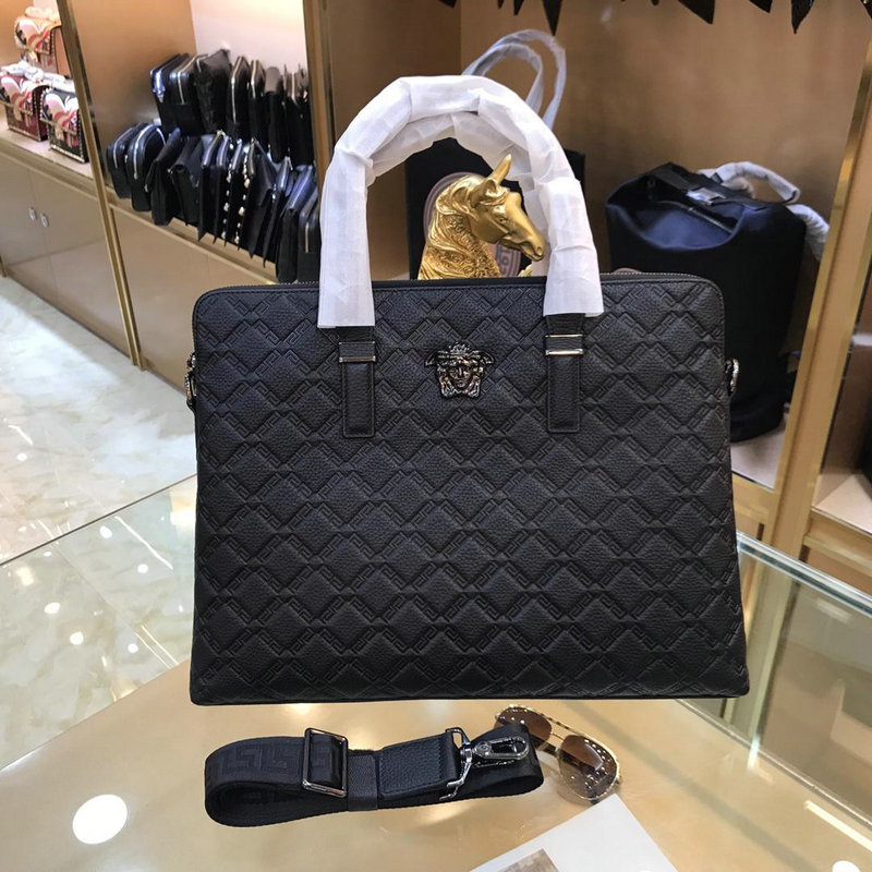 ヴェルサーチ VERSACE GH-VE8735 2019年最新入荷 ブリーフケース メンズ ビジネスバッグ トートバッグ 2way ショルダーバッグ