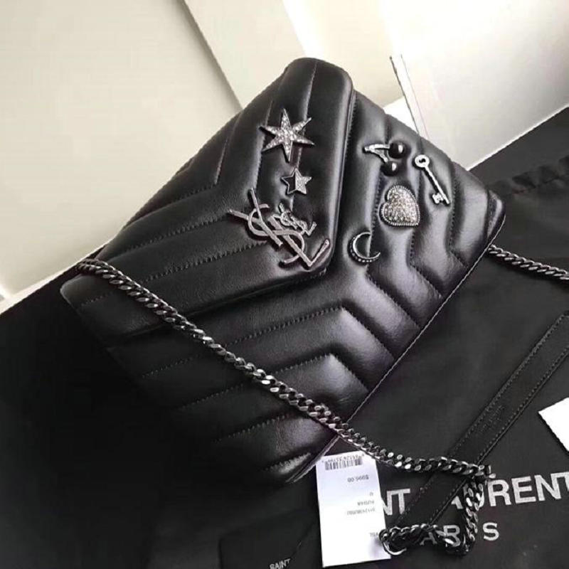 イヴサンローラン Saint laurent YSL GH-YSL7731 2019年最新入荷 斜め掛け ショルダーバッグ レザー レディース チェーンウォレット カーフスキン