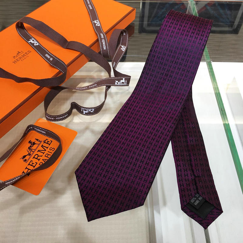 エルメス HERMES AN-LDHE19001 2019年春夏最新入荷 ネクタイ H織りタイ ファソネ H バイカラー 紳士