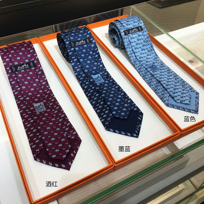 エルメス AN-LDHE19003 HERMES 2019年春夏最新入荷 ネクタイ シルクツイルタイ ソーヴ キ プ 紳士 メンズ用