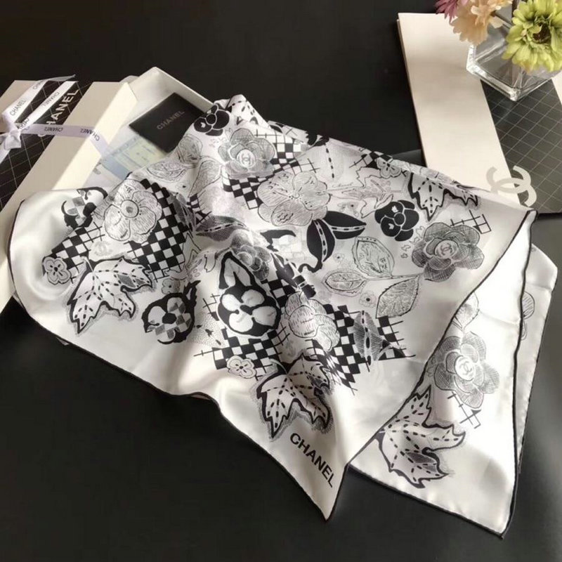 シャネル AN-WJCH19004  CHANEL 2019年春夏最新入荷 マフラー ショール ネッカチーフ シルク レディース