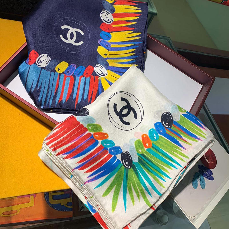 シャネル CHANEL AN-WJCH19014 2019年春夏最新入荷 マフラー ショール ネッカチーフ シルク レディース