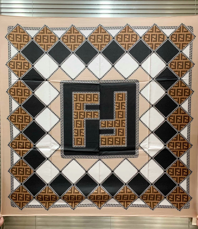 フェンディ FENDI AN-WJFD19001 2019年春夏最新入荷 マフラー ショール ネッカチーフ シルク レディース