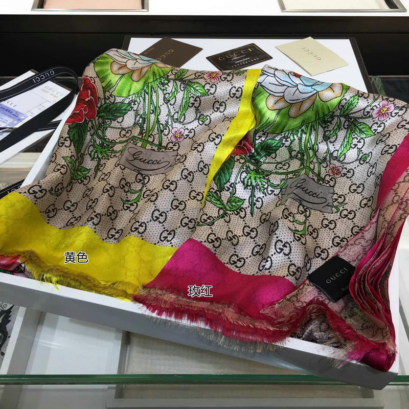 グッチ GUCCI   AN-WJGG19003 2019年春夏最新入荷 マフラー ショール ネッカチーフ シルク レディース