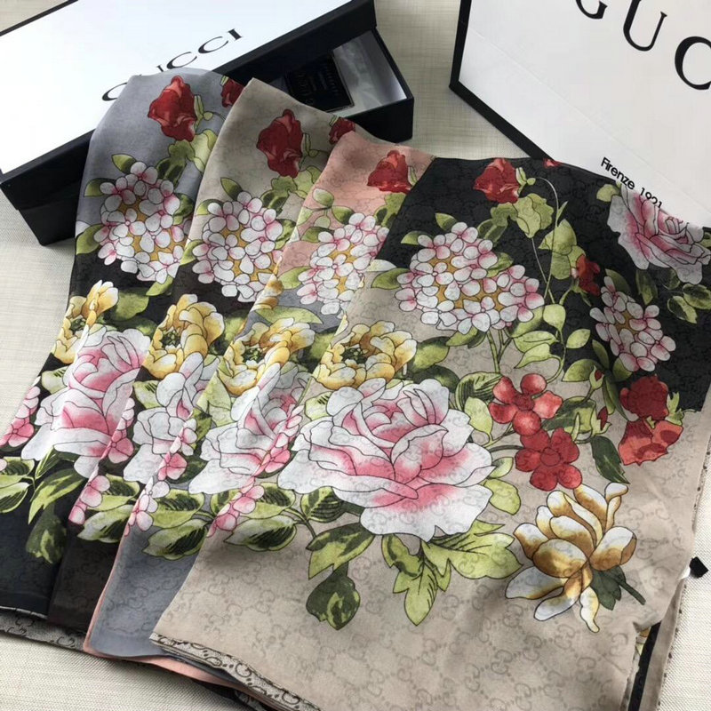 グッチ GUCCI  AN-WJGG19006 2019年春夏最新入荷 マフラー ショール ネッカチーフ シルク レディース