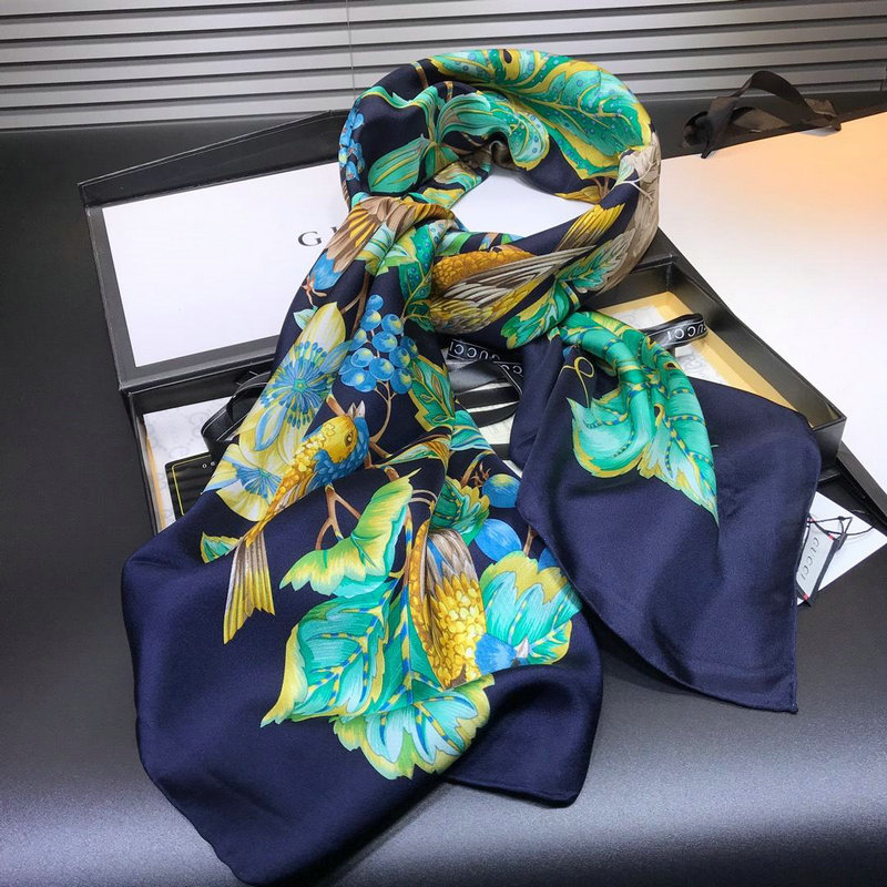 グッチ GUCCI  AN-WJGG19011 2019年春夏最新入荷 マフラー スカーフ ショール ネッカチーフ シルク レディース