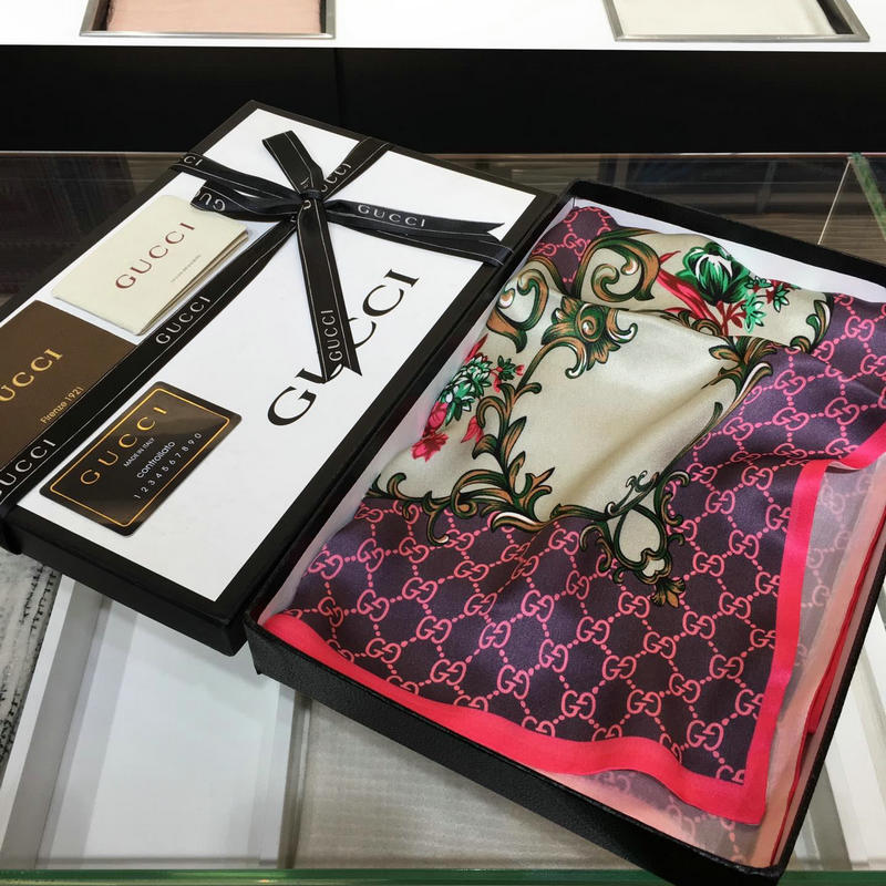 グッチ GUCCI  AN-WJGG19007 2019年春夏最新入荷 マフラー ショール ネッカチーフ シルク レディース