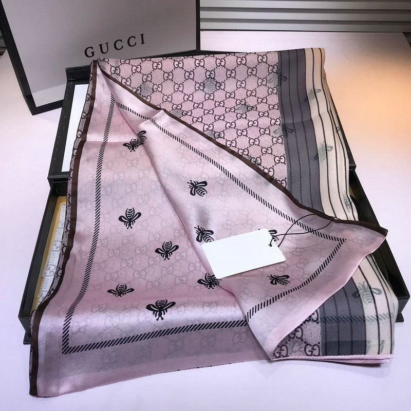 グッチ GUCCI AN-WJGG19013　2019年春夏最新入荷 マフラー スカーフ ショール ネッカチーフ シルク レディース