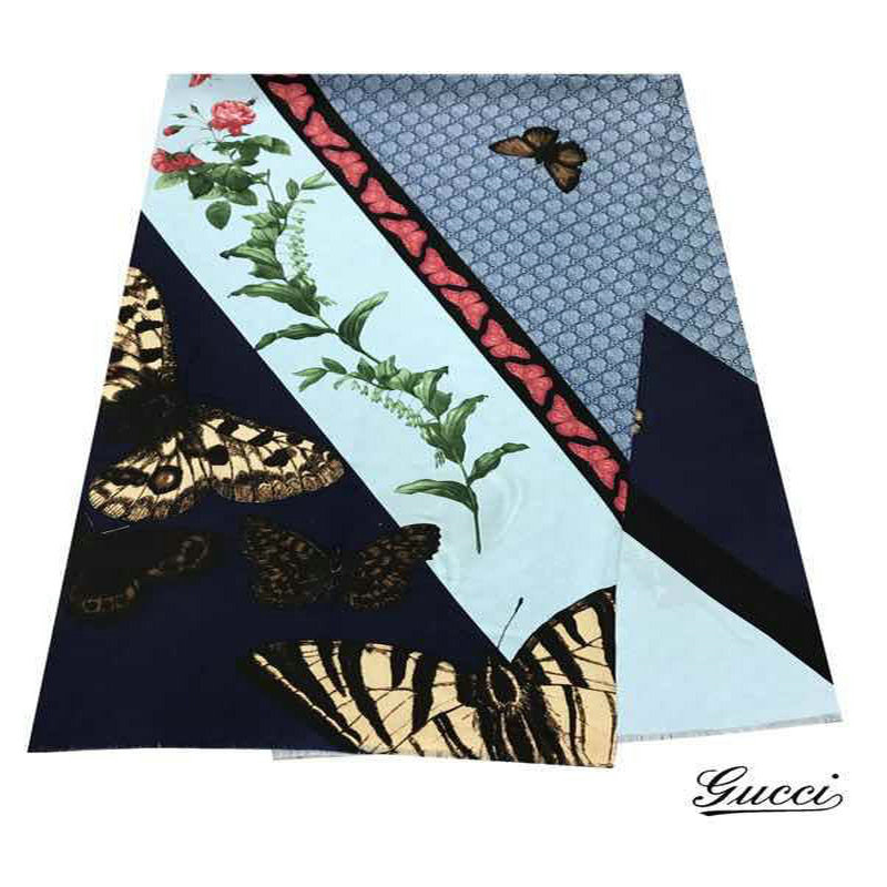 グッチ GUCCI  AN-WJGG19017 2019年春夏最新入荷 マフラー スカーフ ショール ネッカチーフ シルク レディース