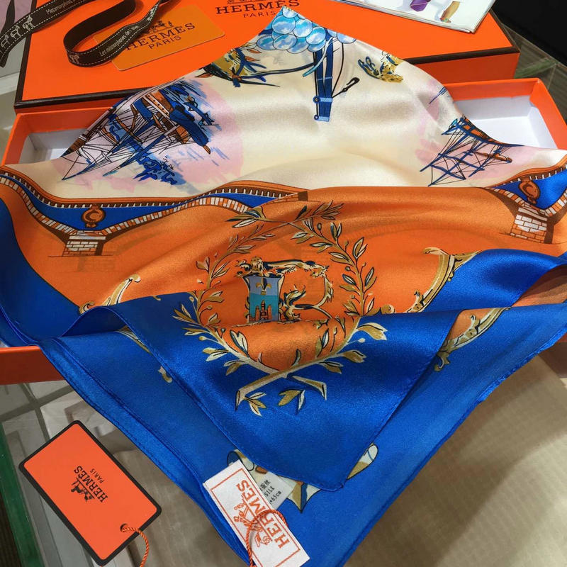 エルメス HERMES AN-WJHE19002 2019年春夏最新入荷 マフラー スカーフ ショール ネッカチーフ シルク レディース