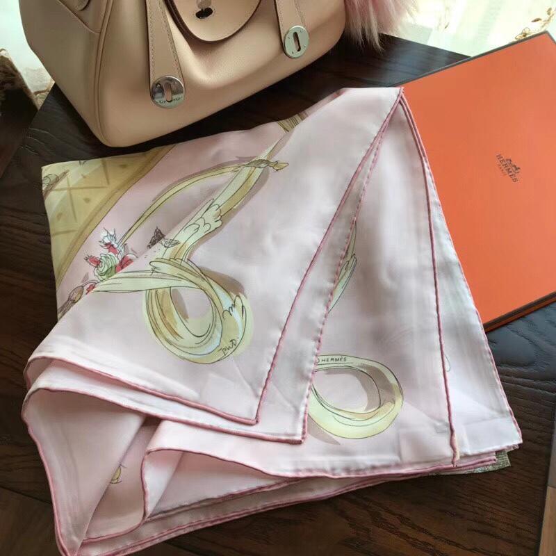 エルメス HERMES AN-WJHE19008 2019年春夏最新入荷 マフラー スカーフ ショール ネッカチーフ シルク レディース