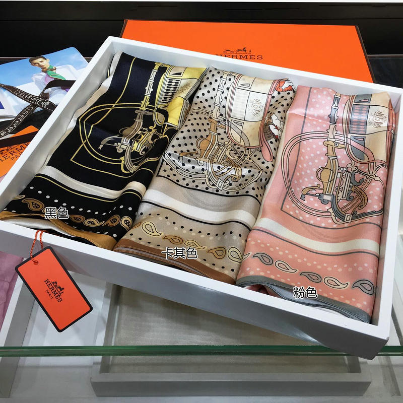 エルメス HERMES AN-JHE19011 2019年春夏最新入荷 マフラー スカーフ ショール ネッカチーフ シルク レディース