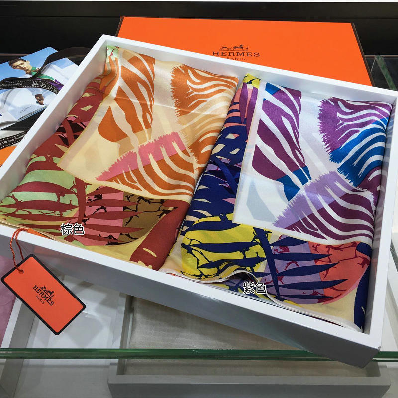 エルメス HERMES 2019年春夏最新入荷 マフラー スカーフ ショール ネッカチーフ シルク レディース