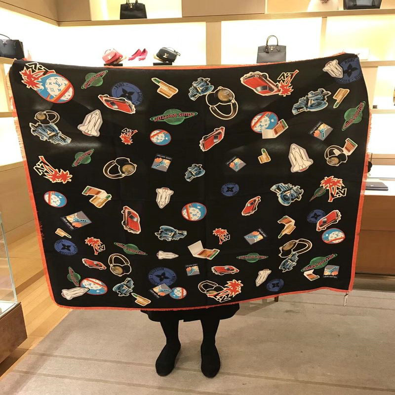ルイヴィトン LOUISVUITTON  AN-WJLV19023 2019年春夏最新入荷 マフラー スカーフ ショール ネッカチーフ シルク