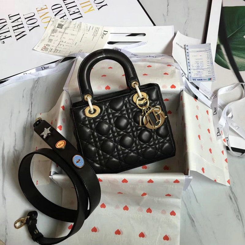 クリスチャンディオール CHRISTIAN DIOR 182-CD00859J 2019年最新入荷 My Lady Dior Lucky bag ハンドバッグ 2way ショルダーバッグ ラムスキン