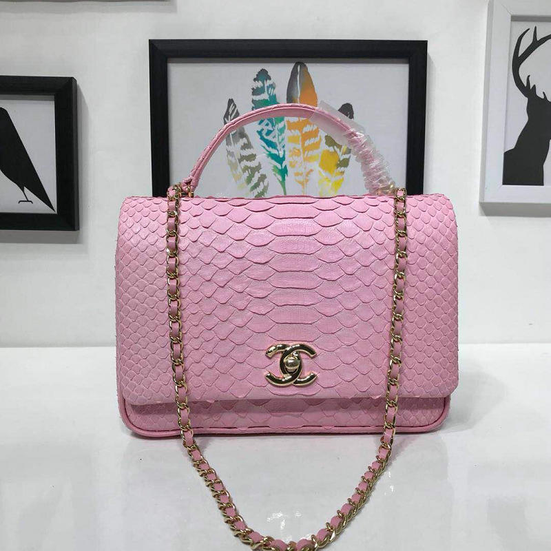 シャネル CHANEL CC-CH57043 2019年最新入荷 トップハンドルバッグ 2way ショルダーバッグ レディース 蛇柄