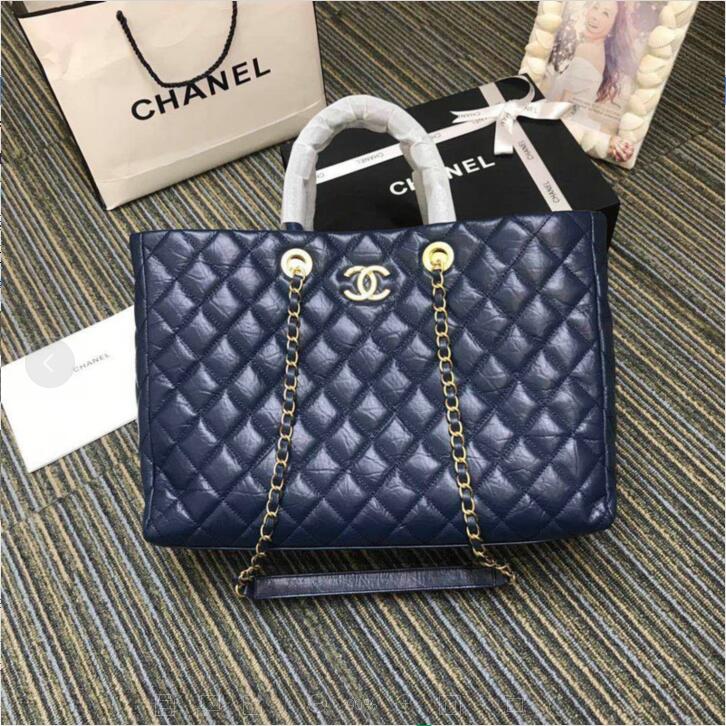 CHANEL シャネル CC-CH93525GL 2019年最新作 ラージ ショッピングバッグ ハンドバッグ 大容量 レディース トートバッグ キャビアスキン