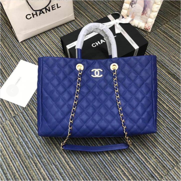 CHANEL シャネル CC-CH93525QL 2019年最新作 ラージ ショッピングバッグ ハンドバッグ 大容量 レディース トートバッグ キャビアスキン