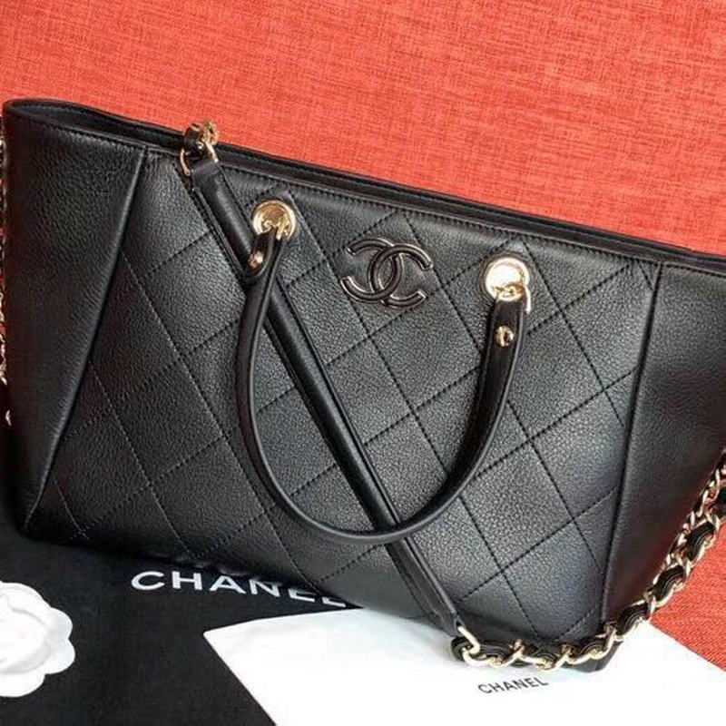 シャネル CHANEL JS-CH0357 2019年最新作 トップハンドルバッグ トートバッグ 2way ショルダーバッグ レザー 黒