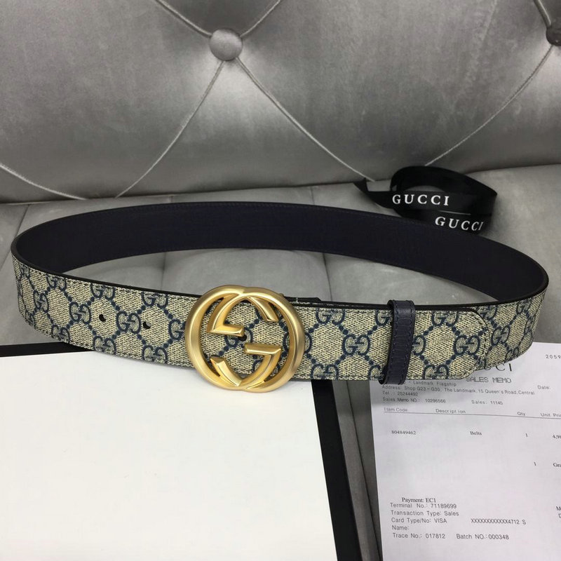グッチ GUCCI 057-GG114984X 2019年最新入荷 ベルト レザー G バックル カーフスキン 幅4