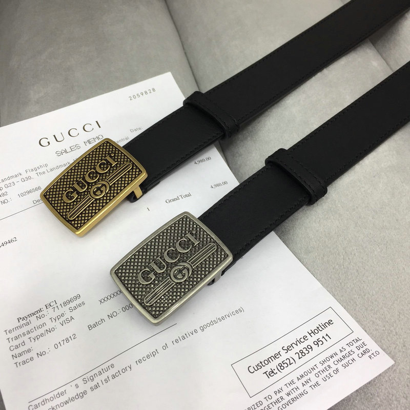グッチ GUCCI 057-GG409417F 2019年最新入荷 ベルト レザー カーフスキン 幅3cm