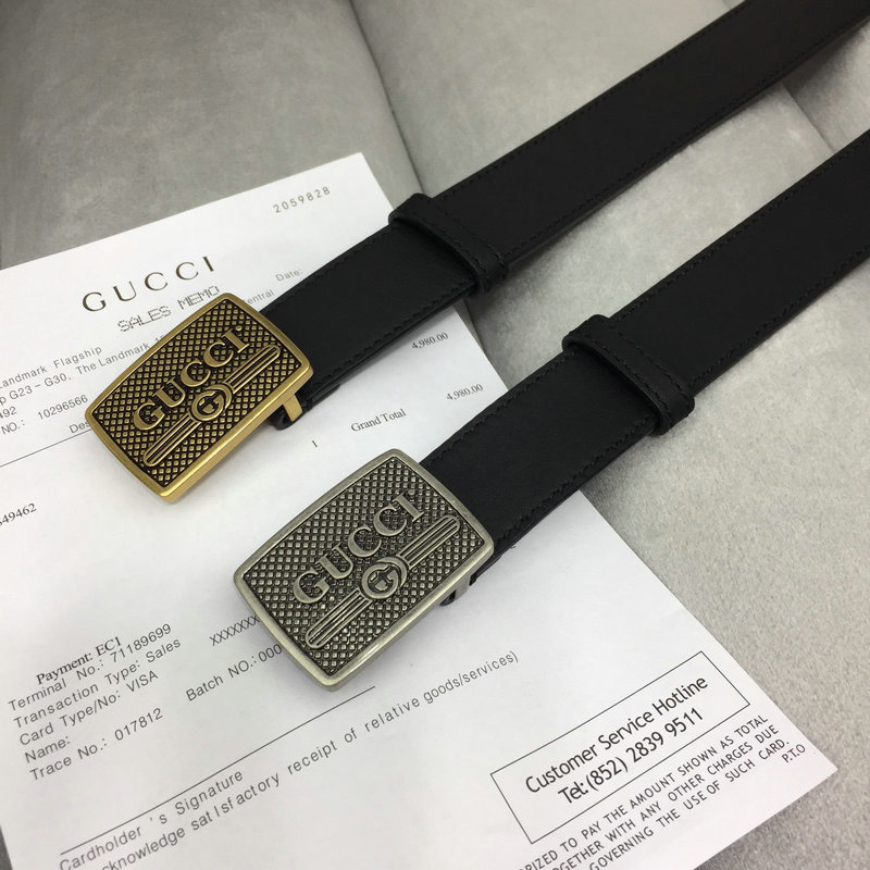 商品名称：グッチ GUCCI 057-GG409417F 2019年最新入荷 ベルト レザー カーフスキン 幅3cm