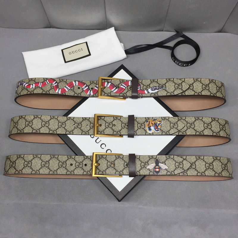 商品名称：グッチ GUCCI 057-GG434520 2019年最新入荷 ベルト レザー カーフスキン 幅3.5cm