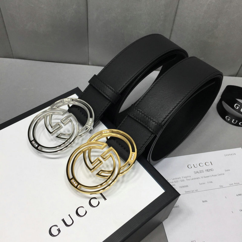 グッチ GUCCI 2019年最新入荷 ベルト レザー G バックル カーフスキン 幅4cm