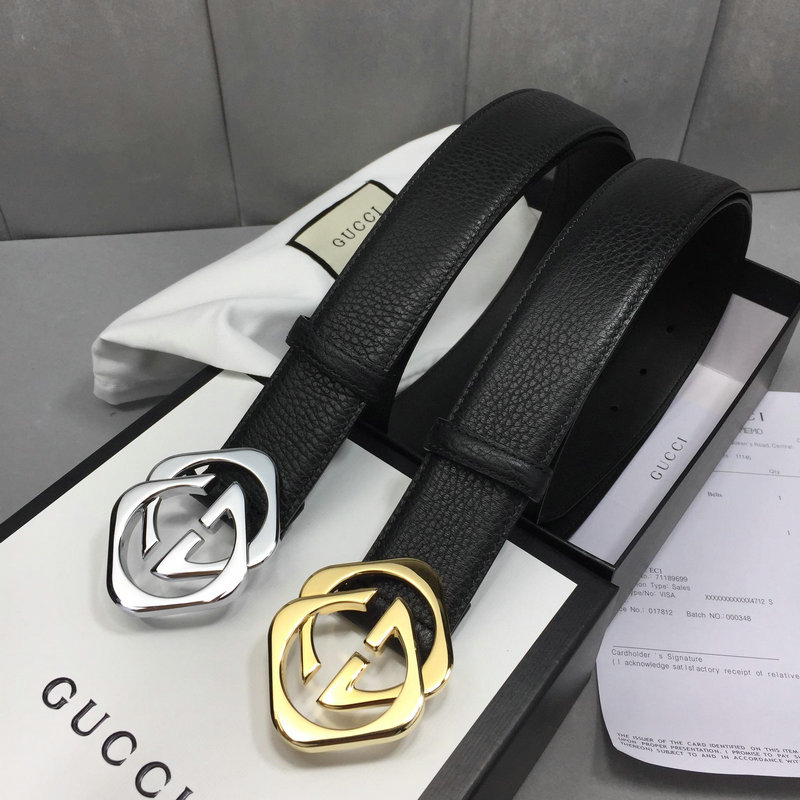 グッチ GUCCI 057-GG474347GF 2019年最新入荷 ベルト ダブル G バックル レザー カーフスキン 幅4cm